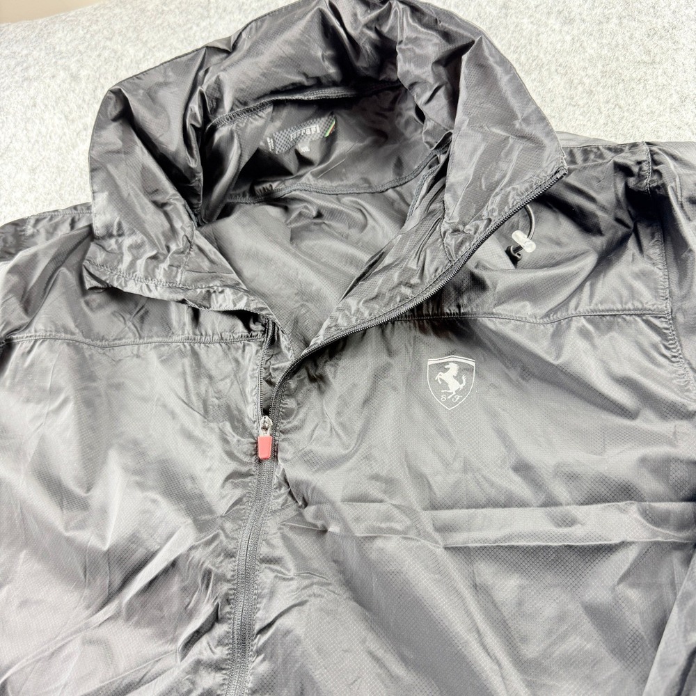 Ferrari Official Product Mens Lightweight Nylon Jacket‎ Black XXL
